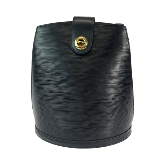 LOUIS VUITTON Shoulder Bag M52252 Epi Leather Noir Black Gold Metal Shoulder Bag Shoulder Bag Epi Cluny Women Used Authentic