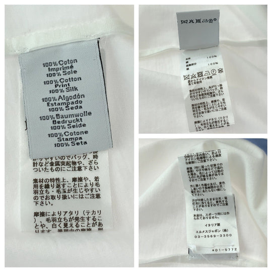 HERMES Short sleeve T-shirt H037700HA70 cotton white M