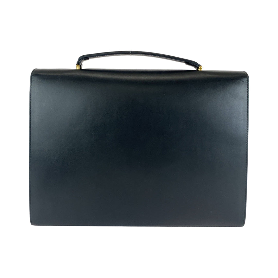 GUCCI Business bag 581531 Calfskin Black GoldMetal Business bag briefcase Zumi mens Used Authentic