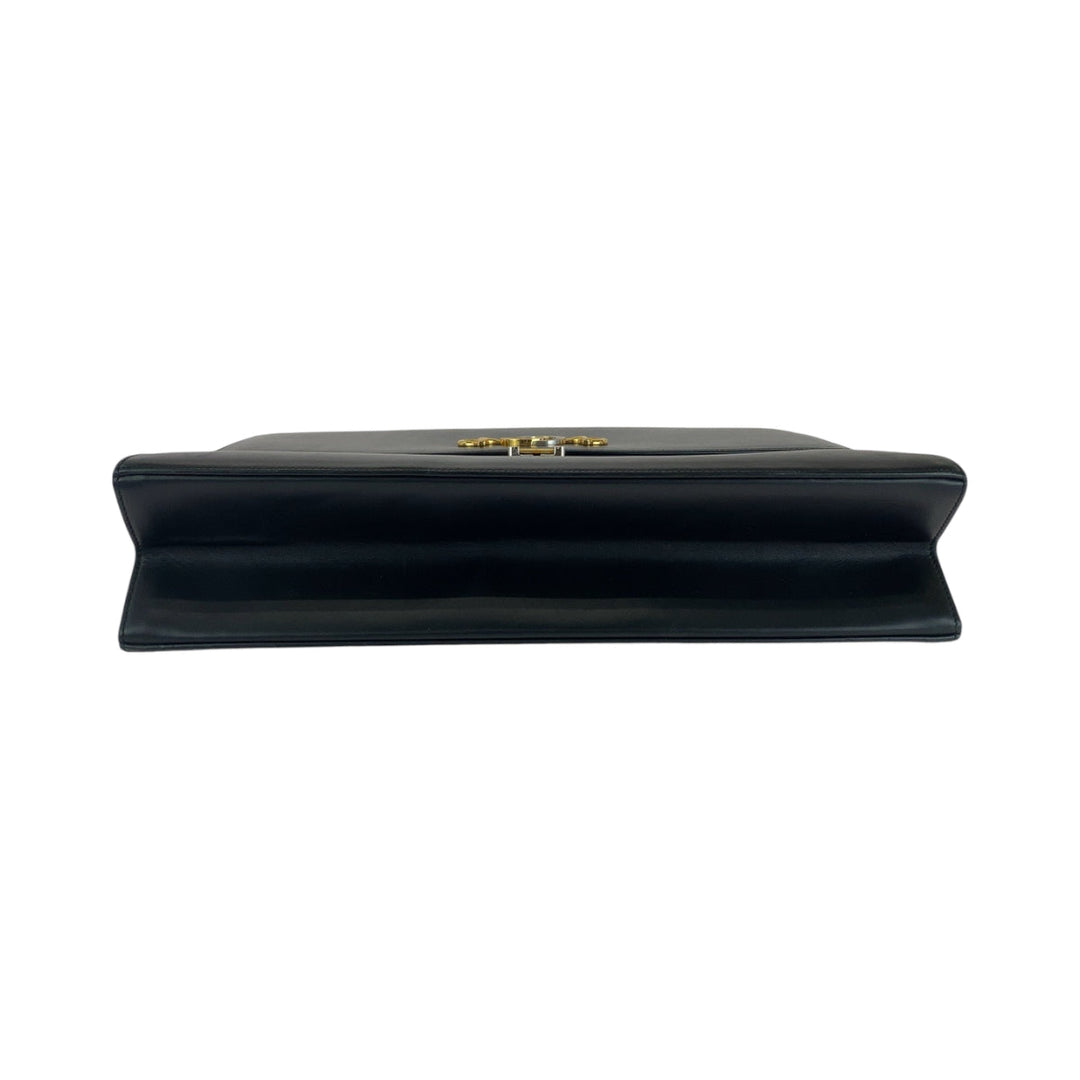 GUCCI Business bag 581531 Calfskin Black GoldMetal Business bag briefcase Zumi mens Used Authentic