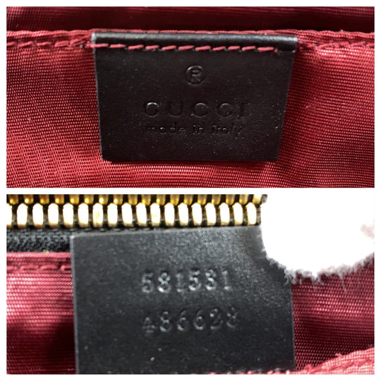 GUCCI Business bag 581531 Calfskin Black GoldMetal Business bag briefcase Zumi mens Used Authentic