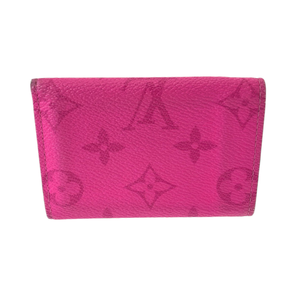 LOUIS VUITTON Tri-fold wallet M30773 PVC Pink SilverMetal Folding wallet Compact wallet Monogram Discovery Women Used Authentic