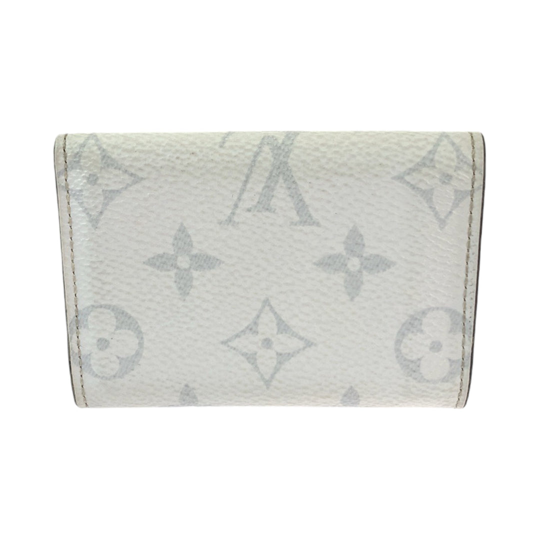 LOUIS VUITTON Tri-fold wallet M30899 PVC, Taiga Bron White SilverMetal Folding wallet Compact wallet Monogram Tiger Llama Discovery mens Used Authentic