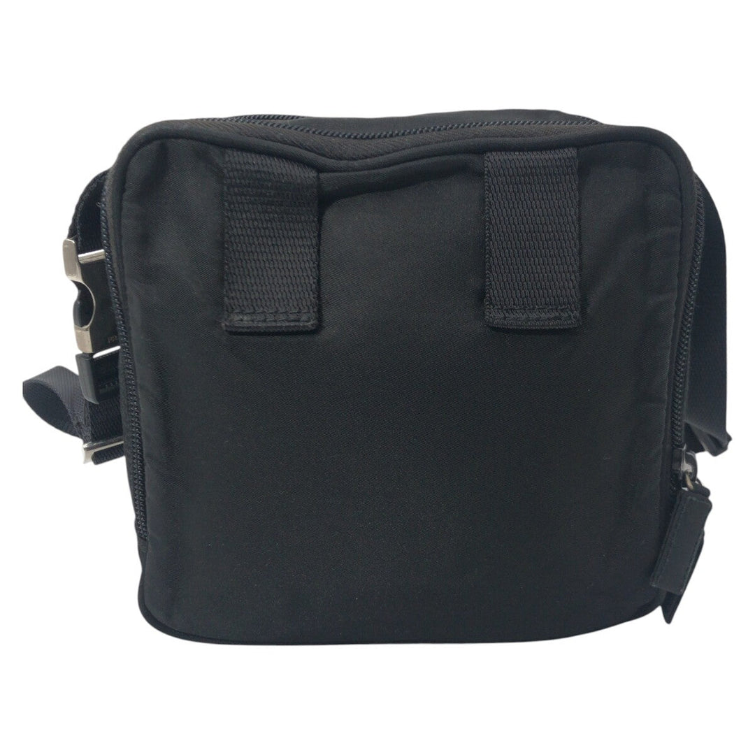 PRADA Shoulder Bag Nylon black Shoulder Bag Unisex Test Triangular logo mens Used Authentic