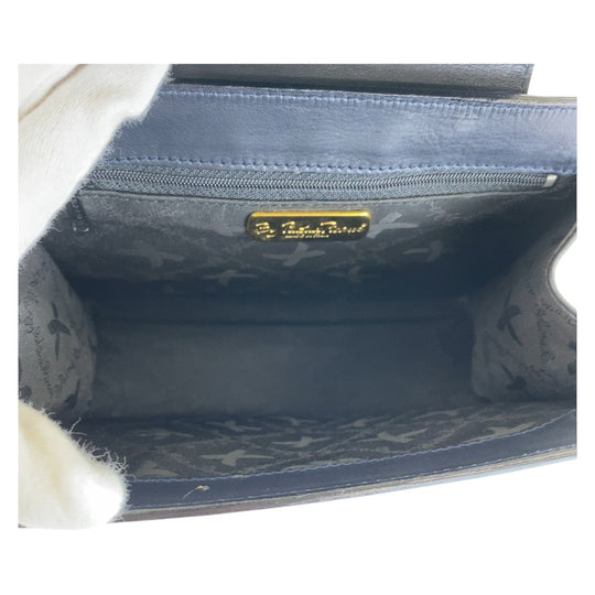 Paloma Picasso Shoulder Bag leather Navy