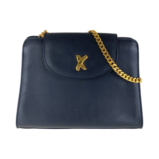 Paloma Picasso Shoulder Bag leather Navy