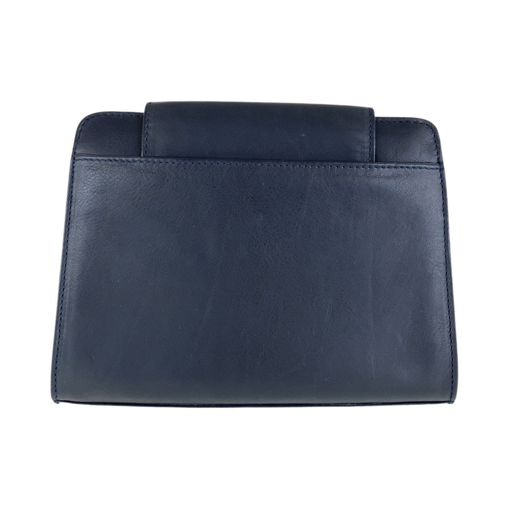 Paloma Picasso Shoulder Bag leather Navy