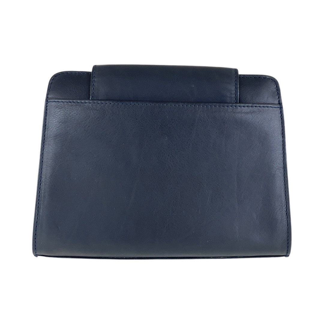 Paloma Picasso Shoulder Bag leather Navy