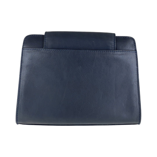 Paloma Picasso Shoulder Bag leather Navy