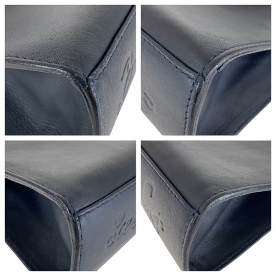 Paloma Picasso Shoulder Bag leather Navy