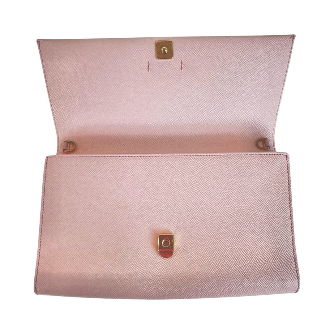 Serapian Clutch bag leather pink