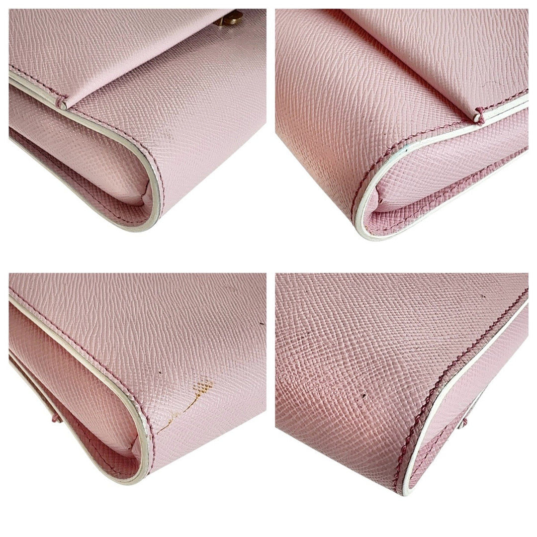 Serapian Clutch bag leather pink