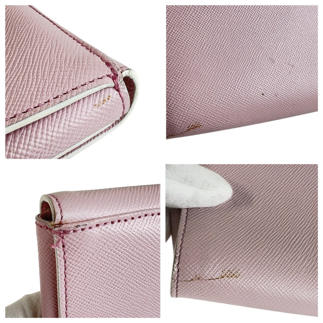 Serapian Clutch bag leather pink
