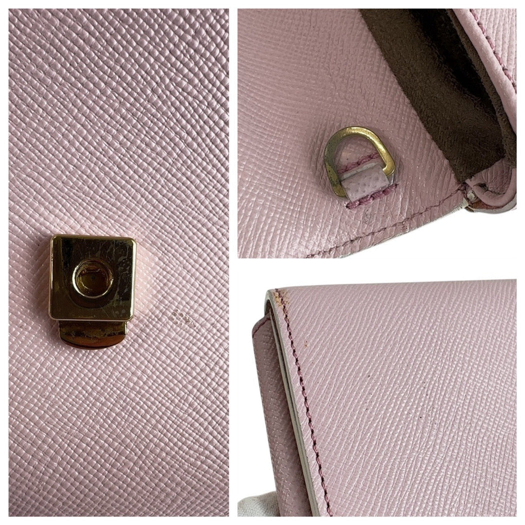 Serapian Clutch bag leather pink