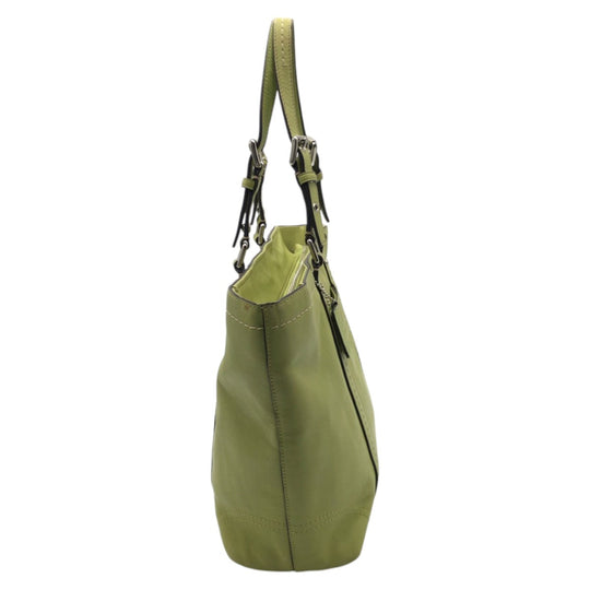 COACH Tote Bag B0959 F13098 leather Green light green Tote Bag handbag Women Used Authentic