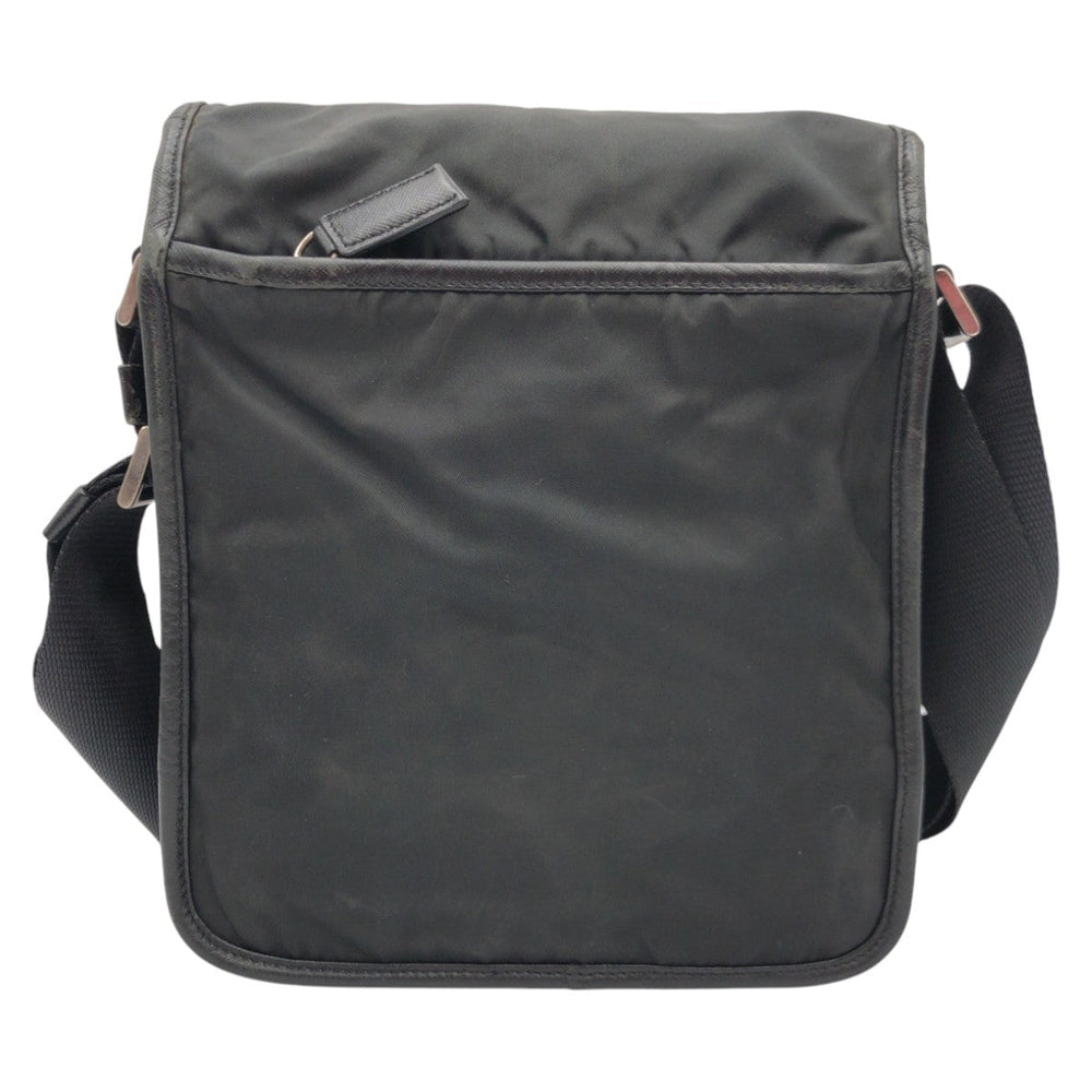 PRADA Shoulder Bag Nylon Black black Shoulder bag Messenger bag Test Triangular logo mens Used Authentic