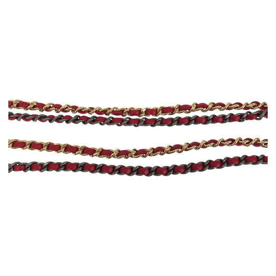 CHANEL Shoulder Bag Suede, Leather Blue red yellow Shoulder Bag ChainShoulder Bag Gabriel de Chanel Women Used Authentic