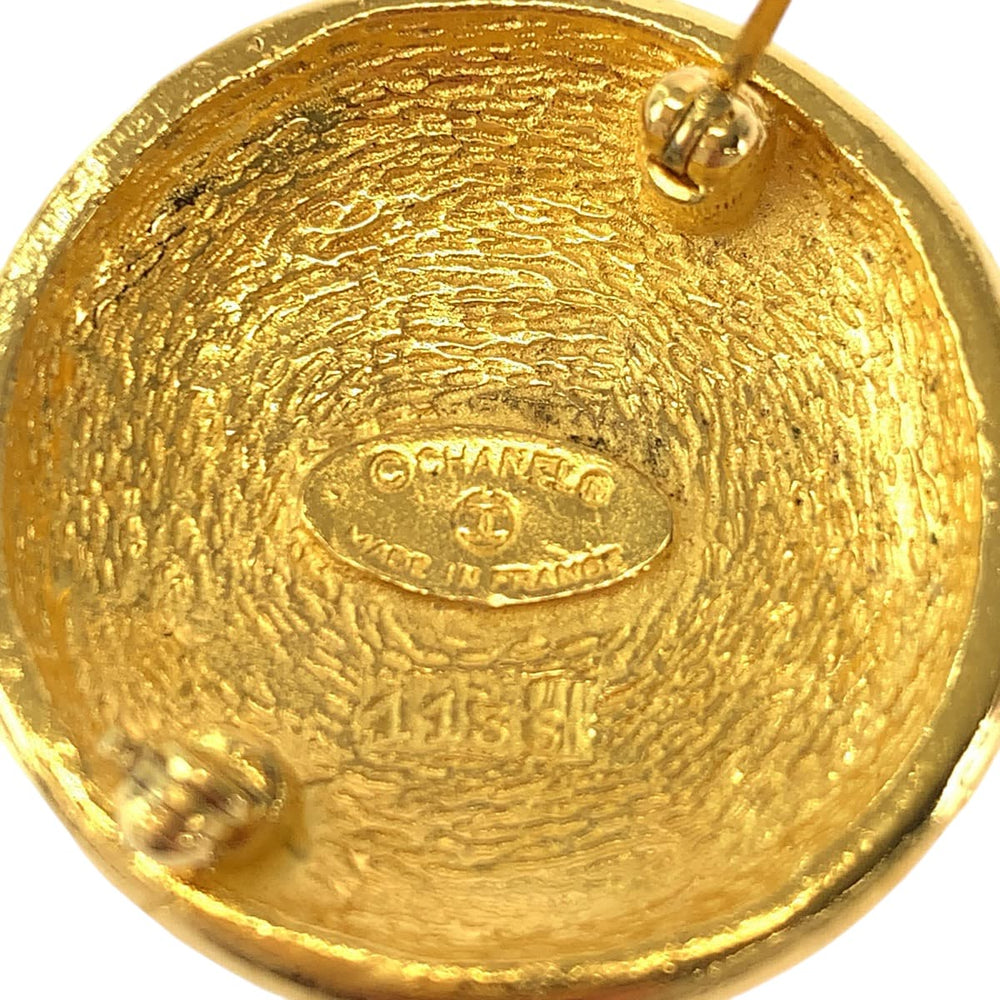 CHANEL Brooch plating gold Brooch COCO Mark Women Used Authentic