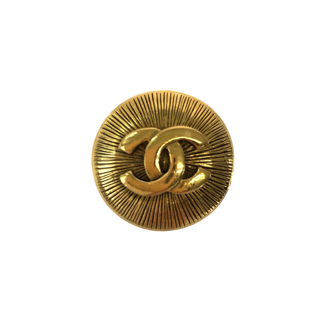 CHANEL Brooch plating gold Brooch COCO Mark Women Used Authentic