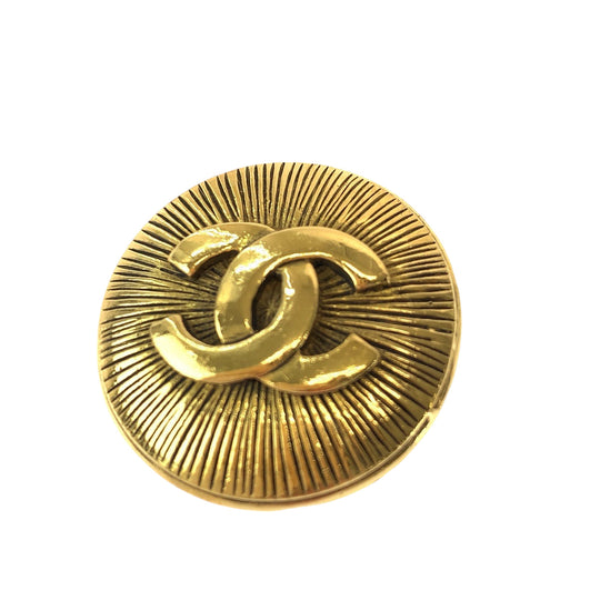CHANEL Brooch plating gold Brooch COCO Mark Women Used Authentic