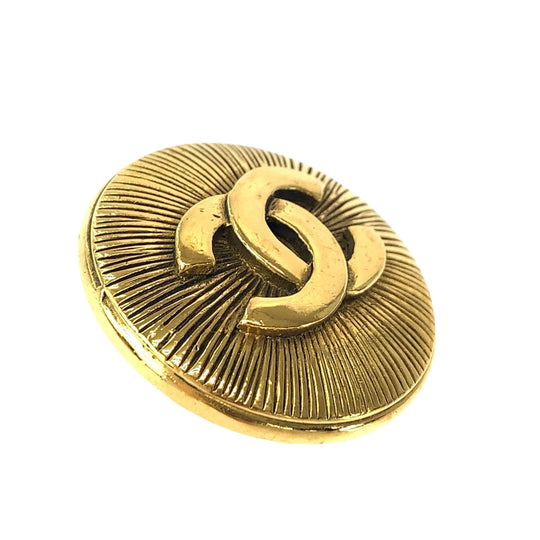 CHANEL Brooch plating gold Brooch COCO Mark Women Used Authentic