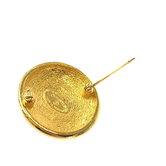 CHANEL Brooch plating gold Brooch COCO Mark Women Used Authentic