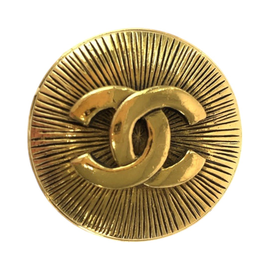 CHANEL Brooch plating gold Brooch COCO Mark Women Used Authentic
