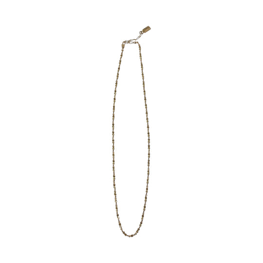 MANUAL ALPHABET Necklace plating gold