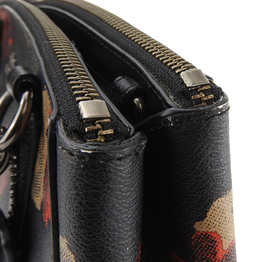 COACH Handbag F55538 PVC, Leather black Women Used Authentic