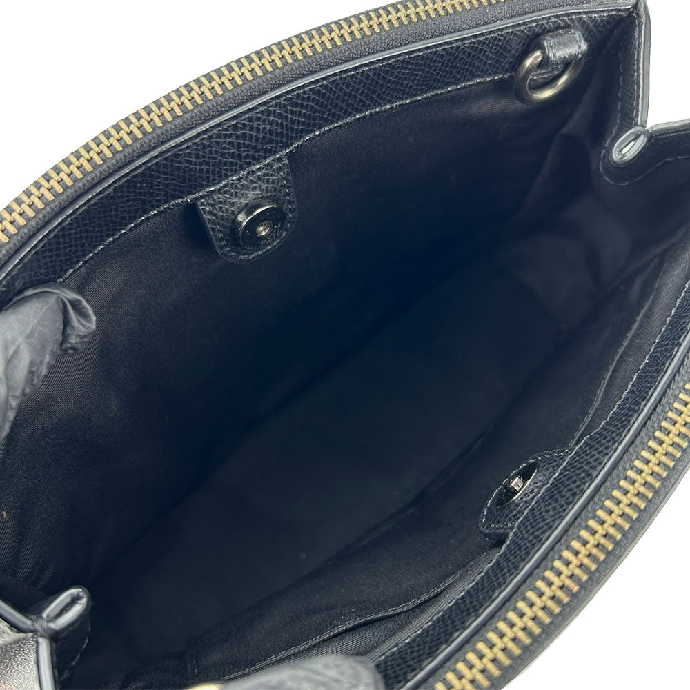 COACH Handbag F55538 PVC, Leather black Women Used Authentic