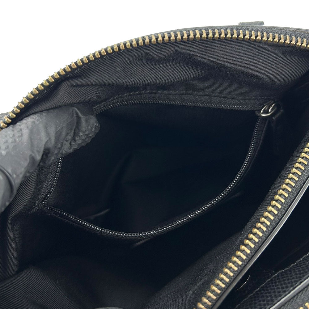 COACH Handbag F55538 PVC, Leather black Women Used Authentic