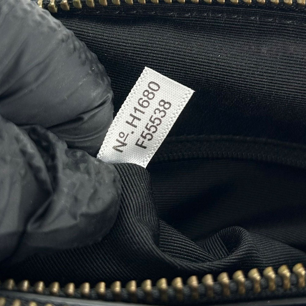 COACH Handbag F55538 PVC, Leather black Women Used Authentic