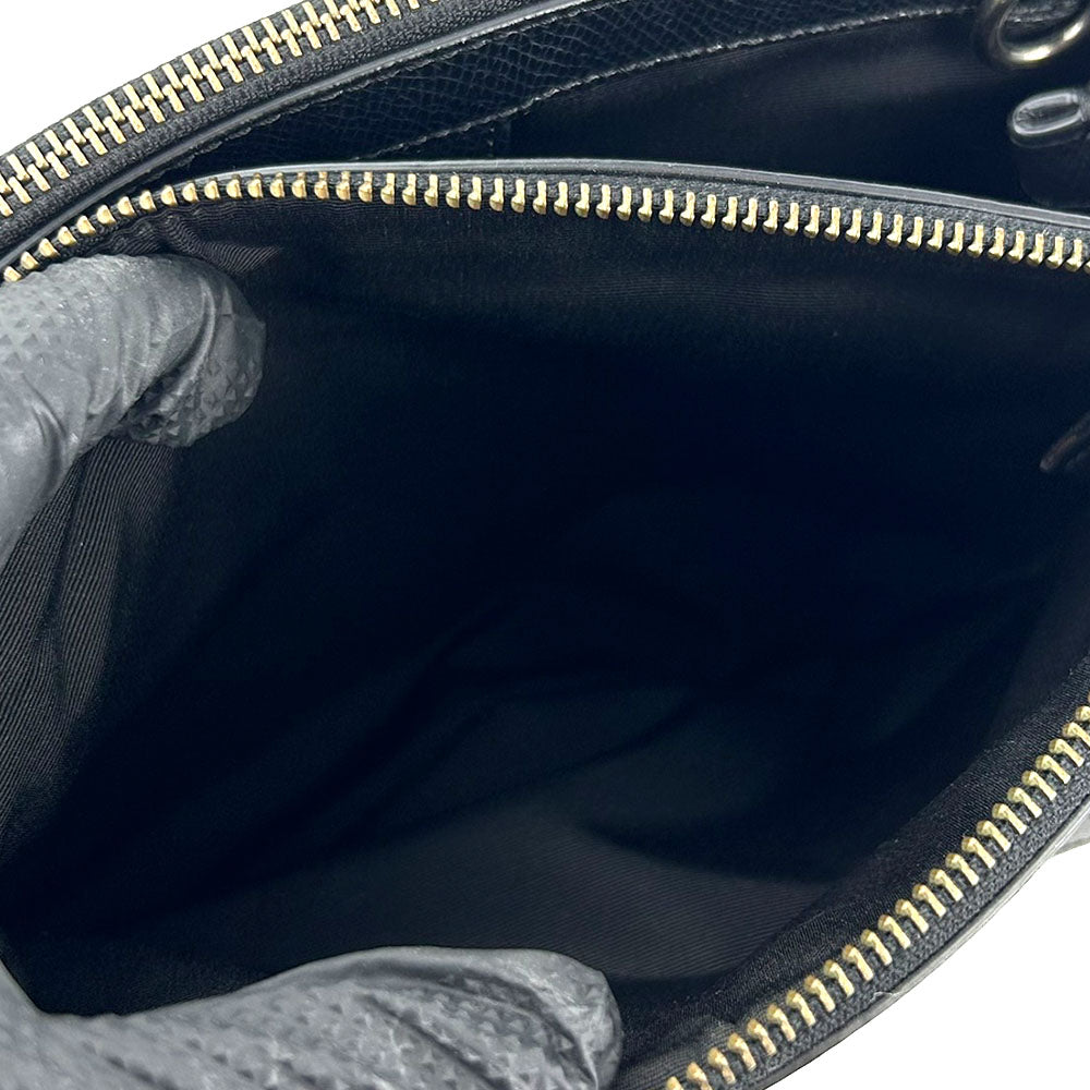 COACH Handbag F55538 PVC, Leather black Women Used Authentic