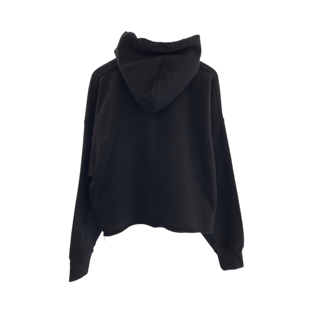 VETEMENTS Hoodie UAH21TR542 cotton black Hoodie 22AW Cut-off pullover mens S Used Authentic