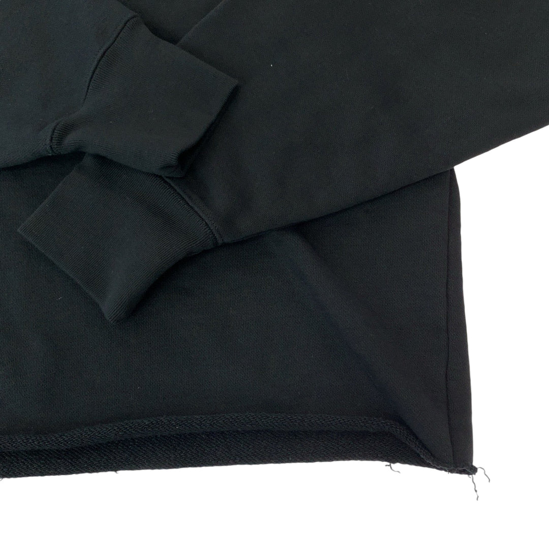 VETEMENTS Hoodie UAH21TR542 cotton black Hoodie 22AW Cut-off pullover mens S Used Authentic