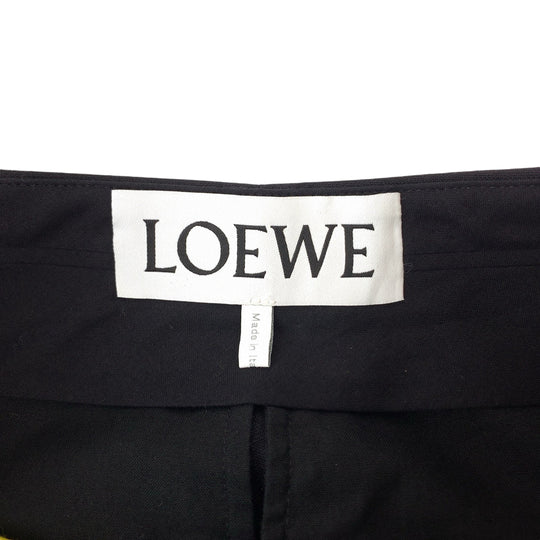 LOEWE Pants S359Y04X30 wool Black Yellow Wide Pants Baggy Pants Women 32 Used Authentic
