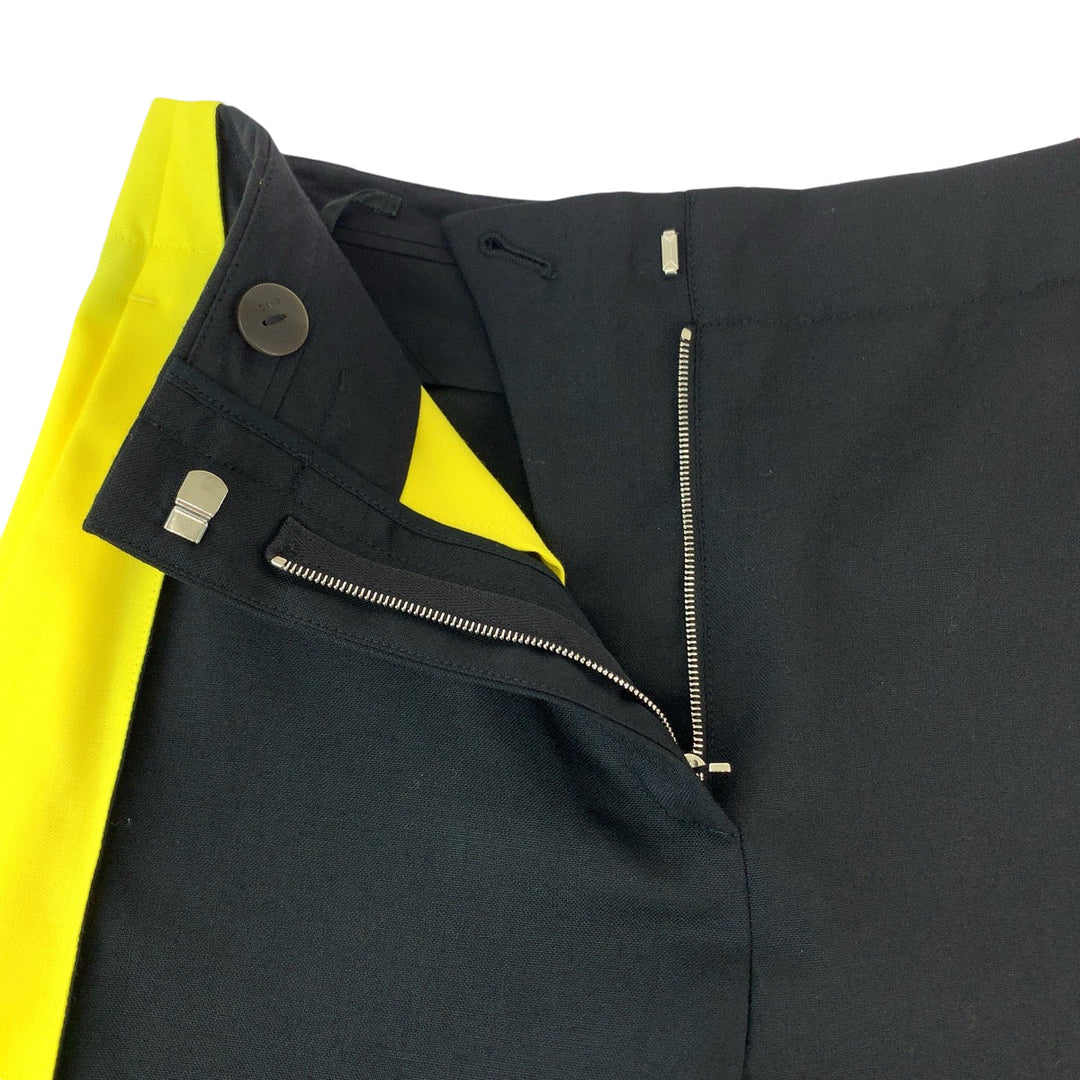LOEWE Pants S359Y04X30 wool Black Yellow Wide Pants Baggy Pants Women 32 Used Authentic