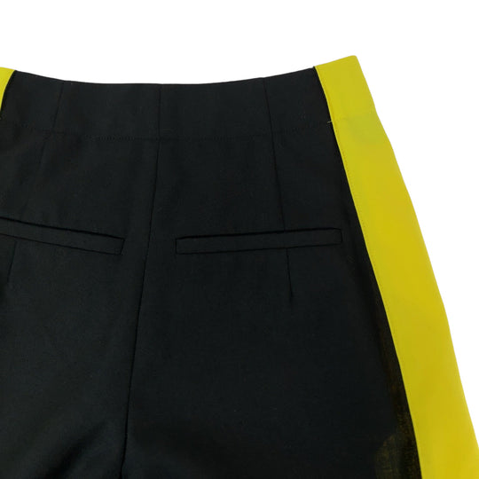 LOEWE Pants S359Y04X30 wool Black Yellow Wide Pants Baggy Pants Women 32 Used Authentic
