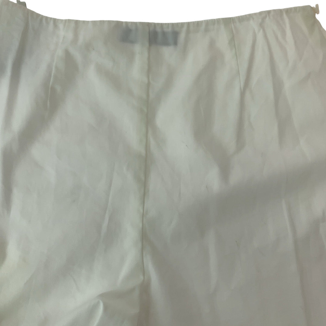 PRADA Shorts cotton white Shorts Half pants with inner Polka Dot Cutwork Women 36 Used Authentic