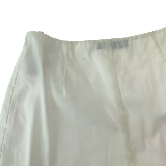 PRADA Shorts cotton white Shorts Half pants with inner Polka Dot Cutwork Women 36 Used Authentic