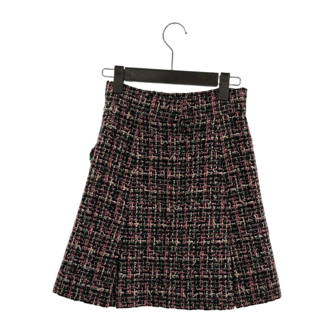 CHANEL skirt P60792V46091 polyamide Pink multicolor Skirt Tweed Women 34 Used Authentic