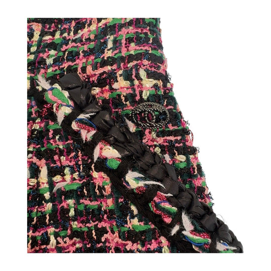 CHANEL skirt P60792V46091 polyamide Pink multicolor Skirt Tweed Women 34 Used Authentic