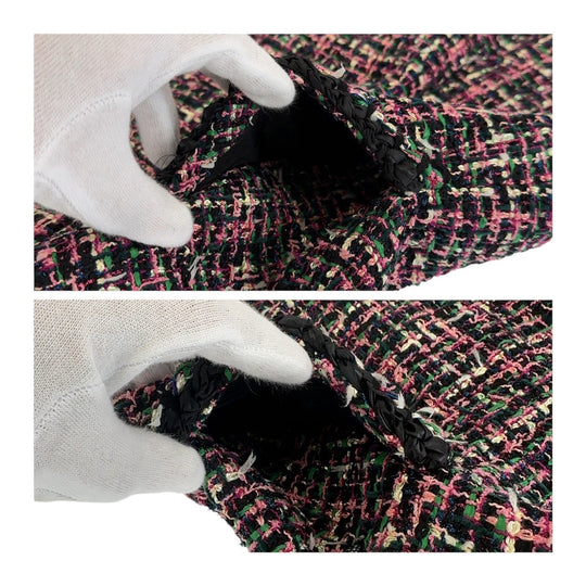 CHANEL skirt P60792V46091 polyamide Pink multicolor Skirt Tweed Women 34 Used Authentic