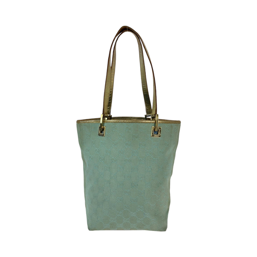GUCCI Tote Bag 002 1099 GG canvas green