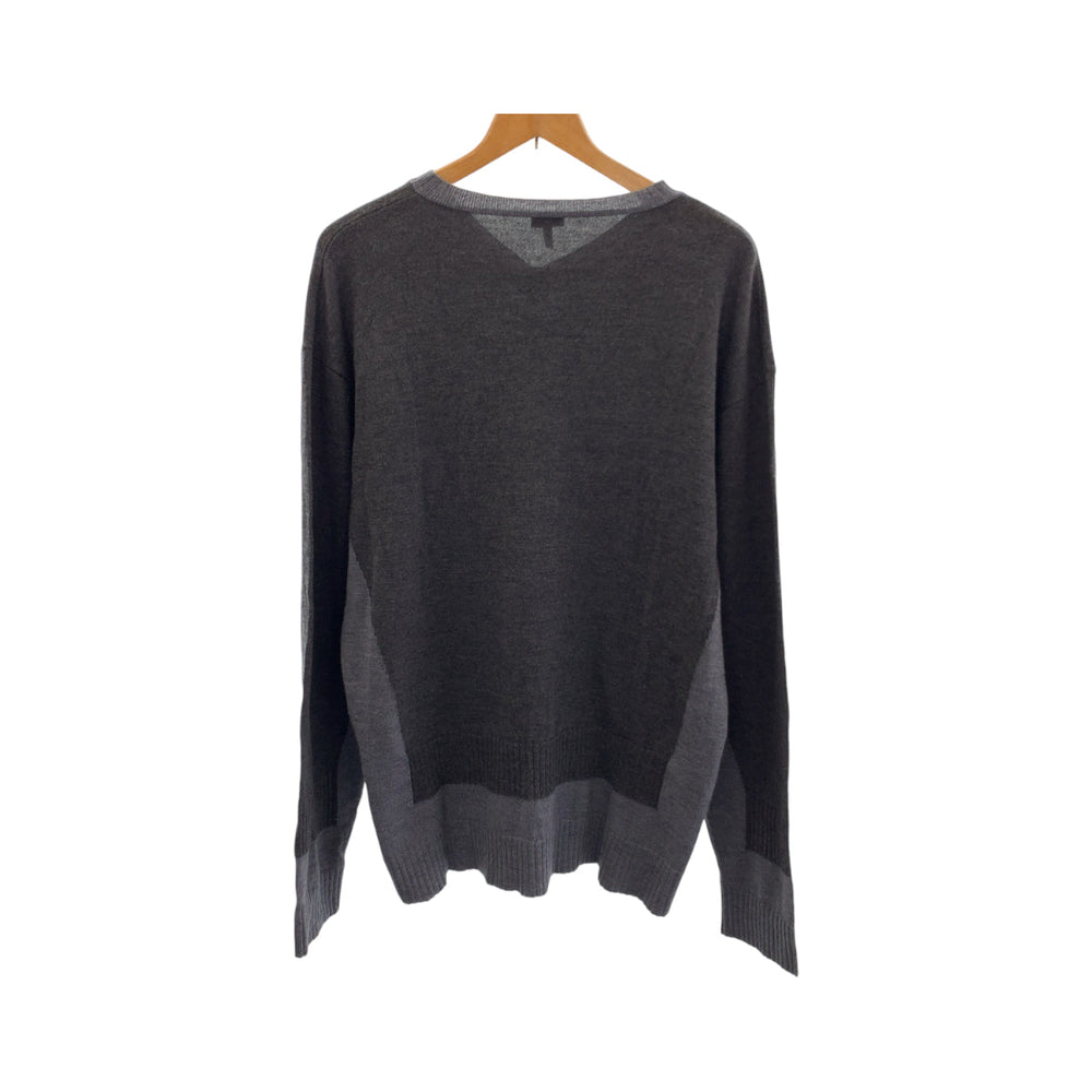 LOEWE knit wool gray Knitwear, Cut and Sewn Sweaters anagram mens L Used Authentic