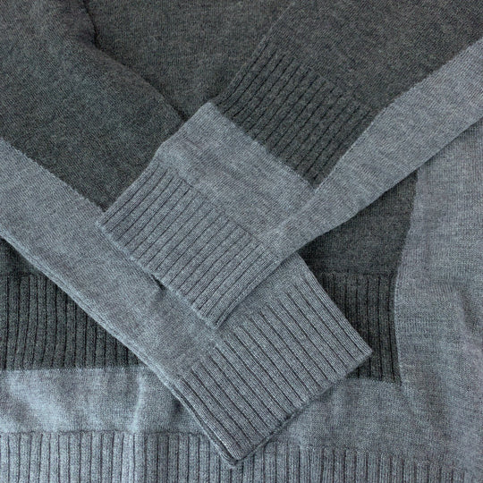 LOEWE knit wool gray Knitwear, Cut and Sewn Sweaters anagram mens L Used Authentic