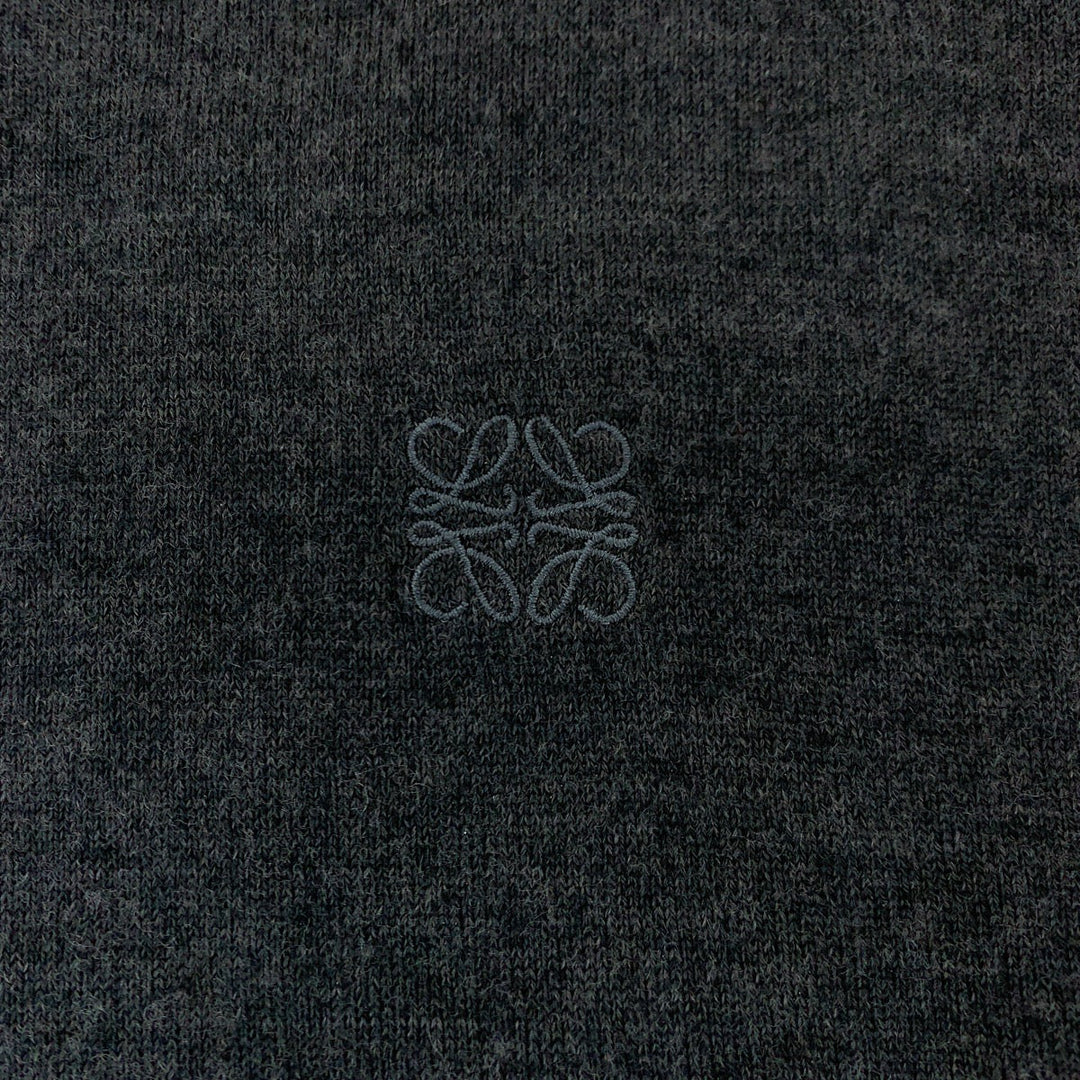 LOEWE knit wool gray Knitwear, Cut and Sewn Sweaters anagram mens L Used Authentic