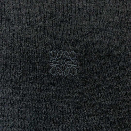 LOEWE knit wool gray Knitwear, Cut and Sewn Sweaters anagram mens L Used Authentic