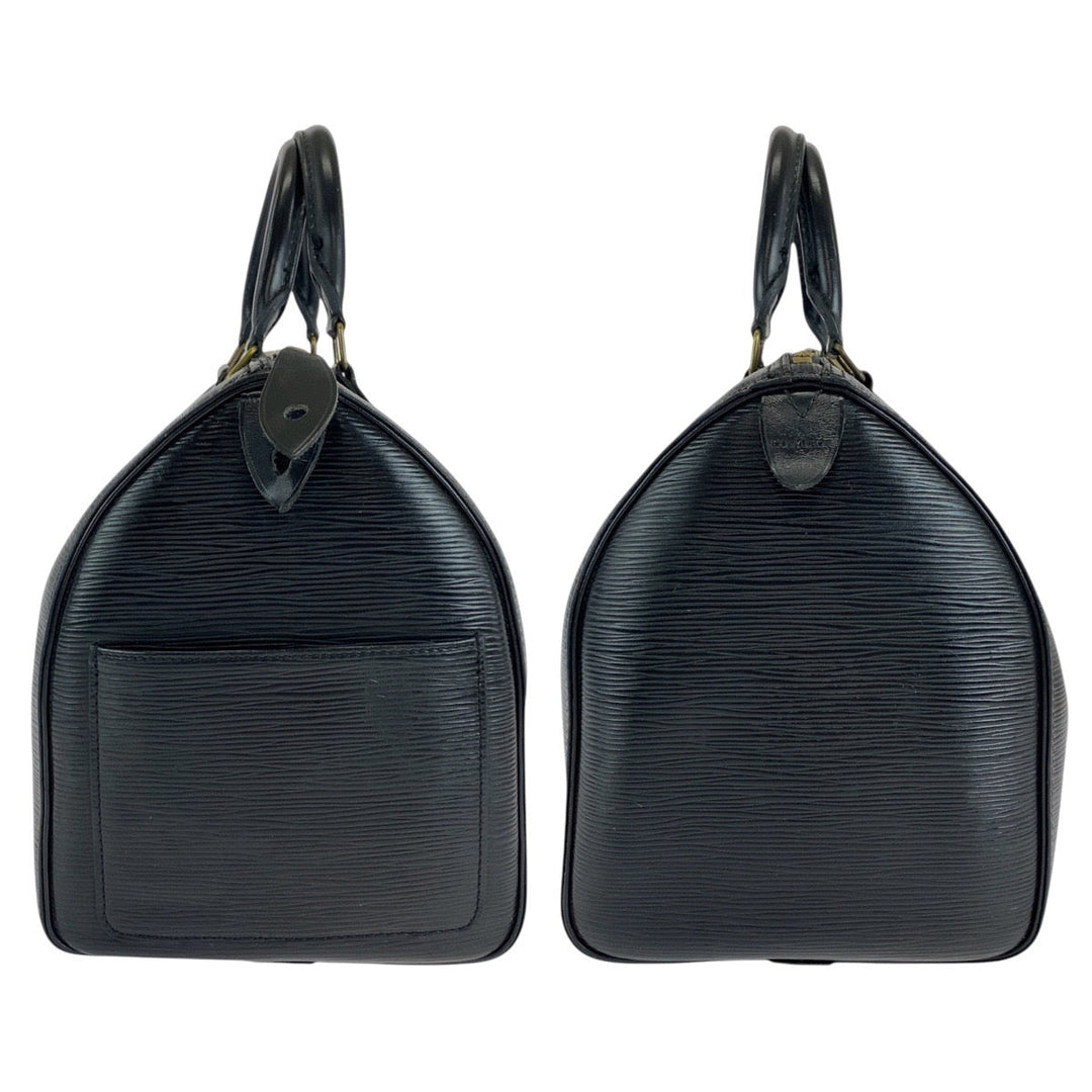 LOUIS VUITTON Handbag M59022 leather black Epi Speedy 30