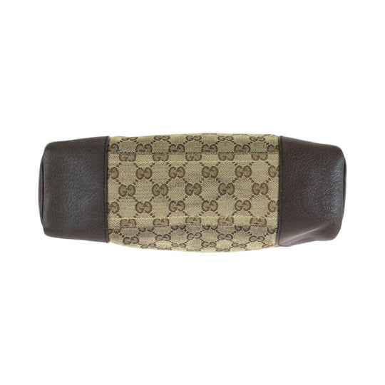 GUCCI Shoulder Bag 114273 GG canvas Brown Beige SilverMetal Shoulder Bag Messenger bag Women Used Authentic